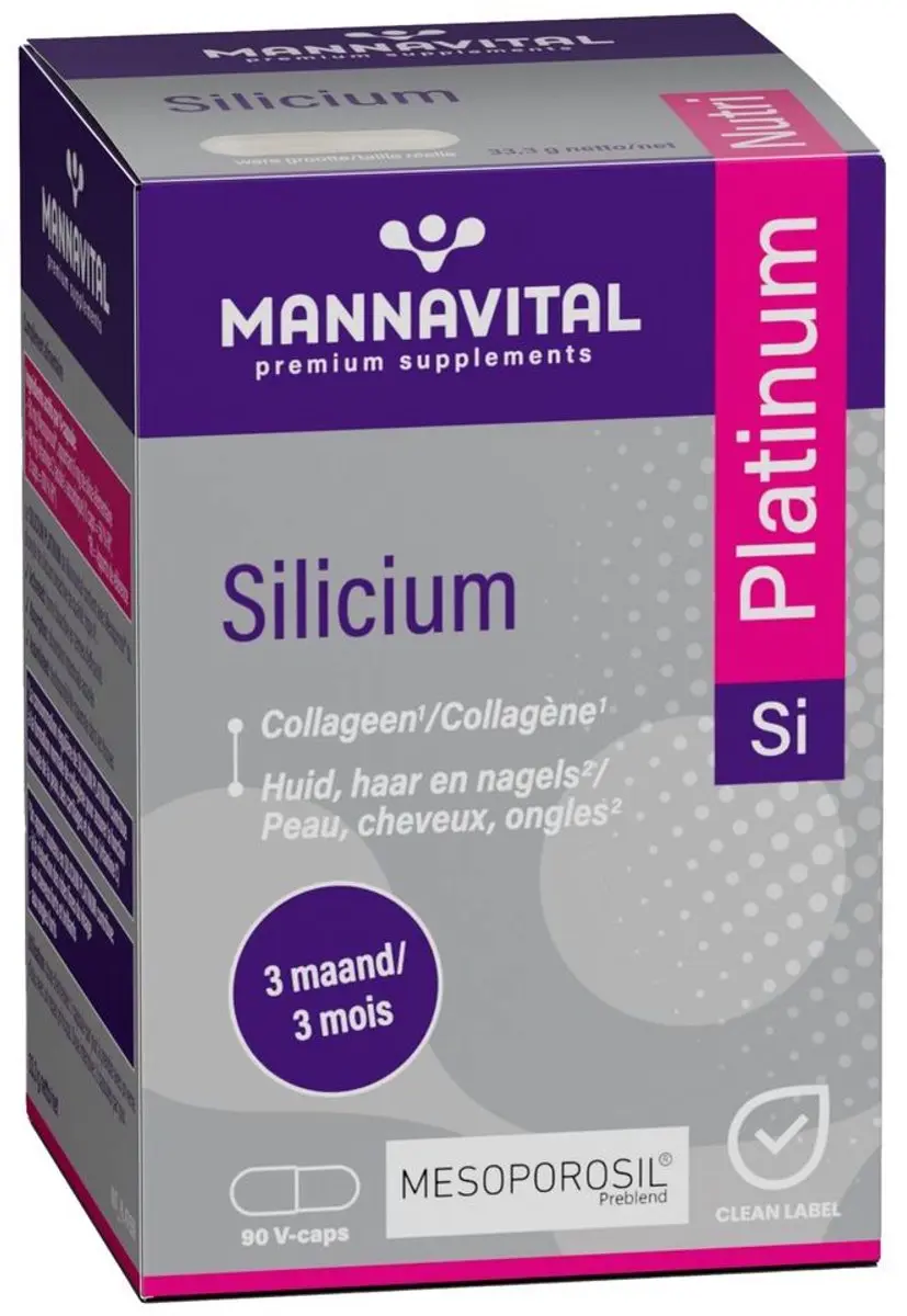 MannaVital Silicium Platinum Vega Capsules 90 Stuks
