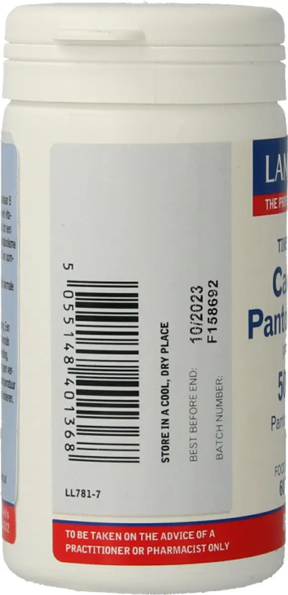 Lamberts Calcium Pantothenaat 60 Tabletten