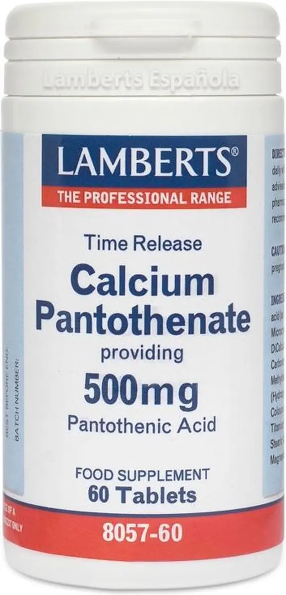 Lamberts Calcium Pantothenaat 60 Tabletten