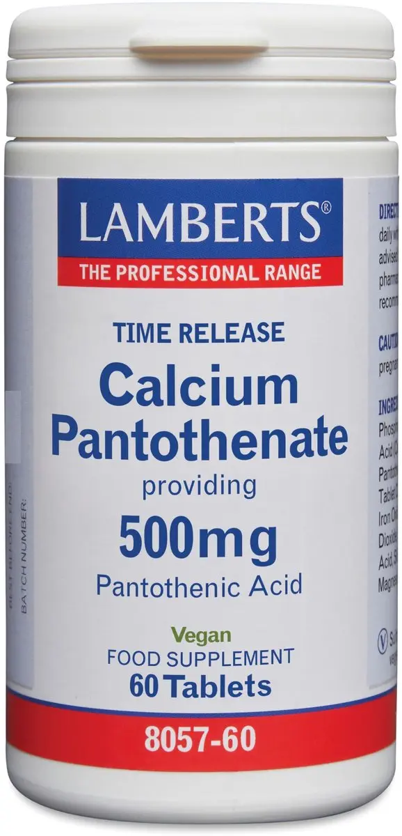 Lamberts Calcium Pantothenaat 60 Tabletten
