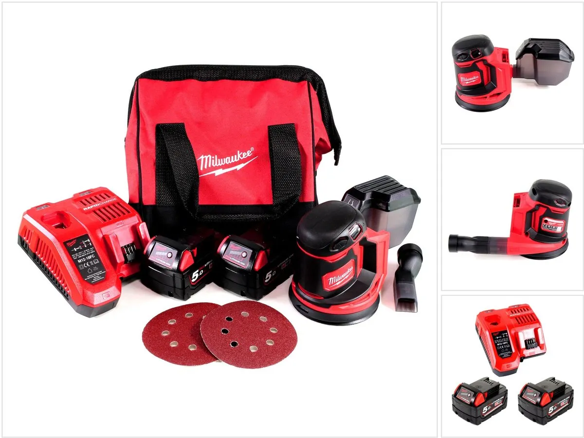Milwaukee M18 BOS125-502B Excentrische Schuurmachine