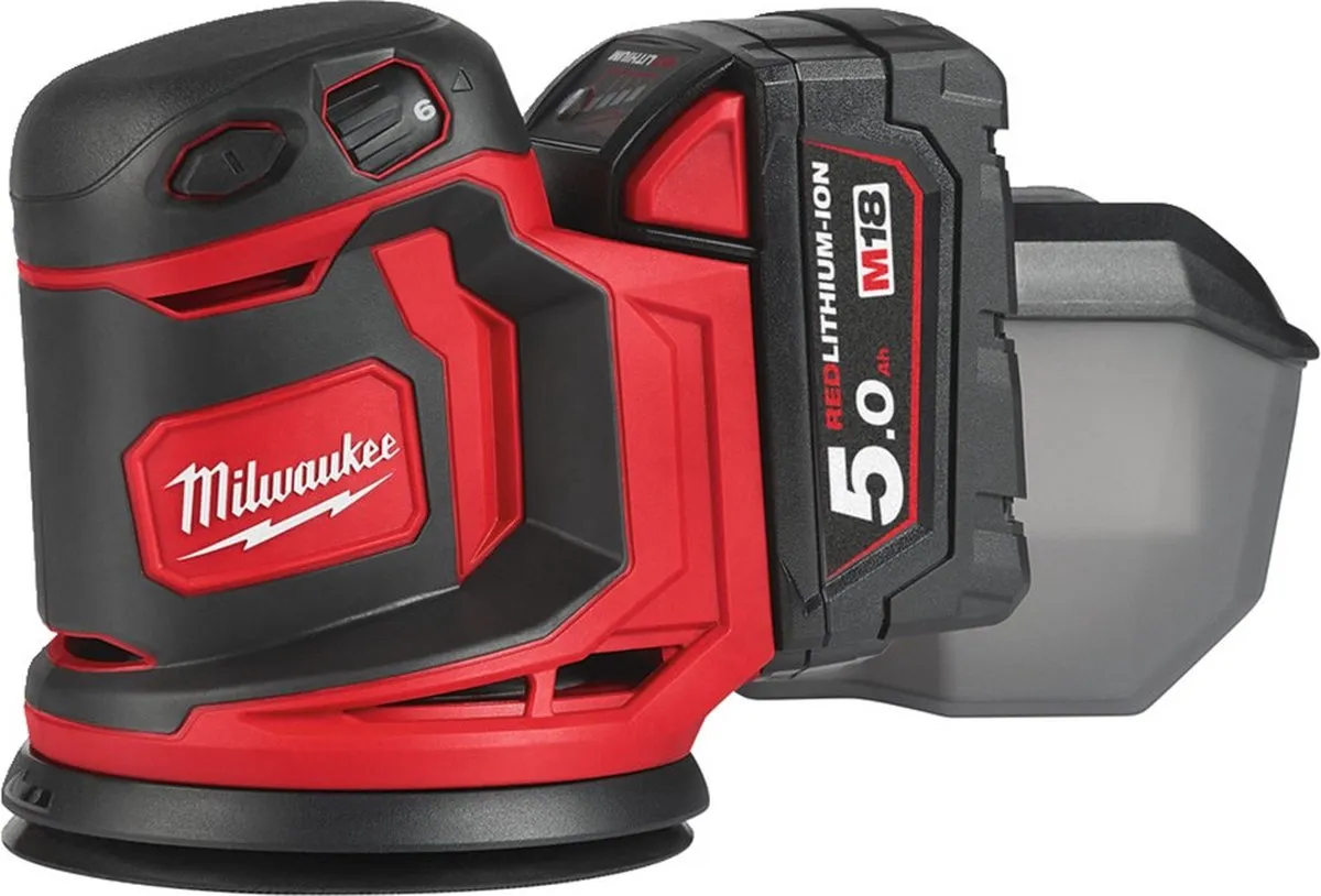 Milwaukee M18 BOS125-502B Excentrische Schuurmachine - 125mm - 2x 5.0Ah Accu - afbeelding 6 van 6