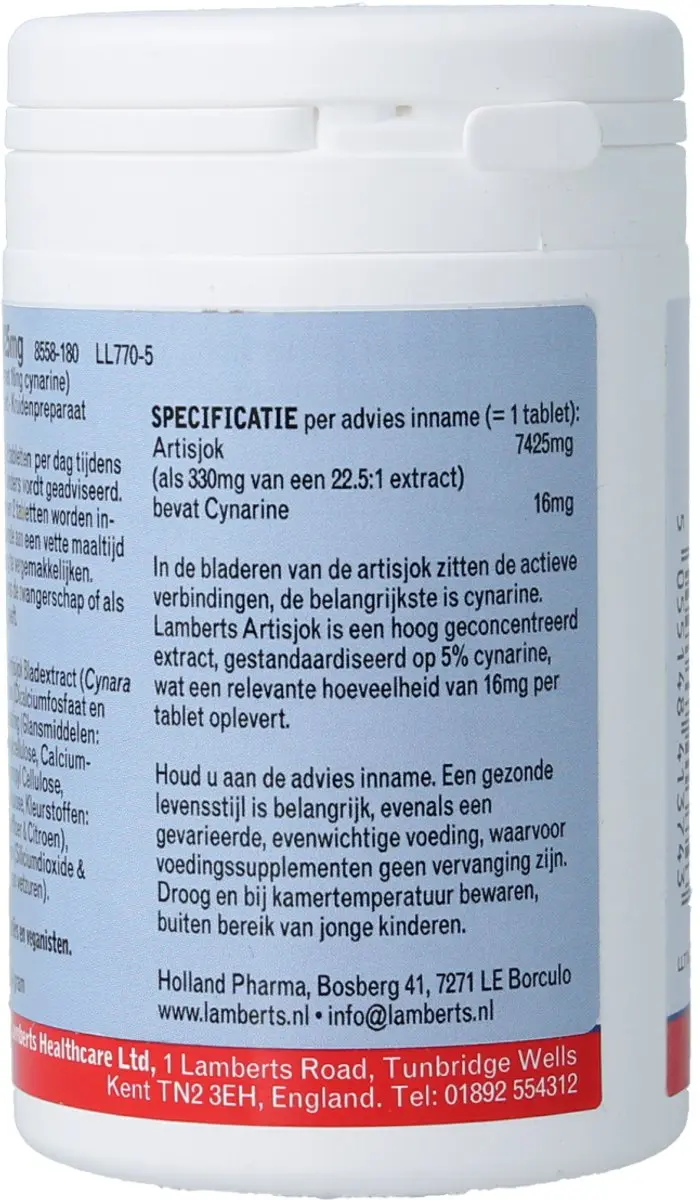 Lamberts Artisjok Extract 180 Tabletten