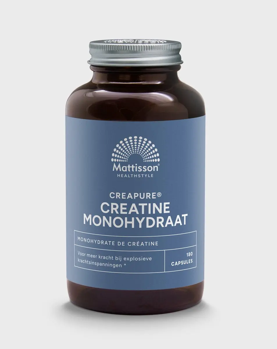 Mattisson Creatine Monohydraat Capsules Creapure 180 Stuks