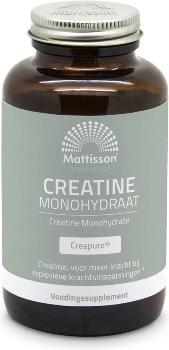 Mattisson Creatine Monohydraat Capsules Creapure 180 Stuks