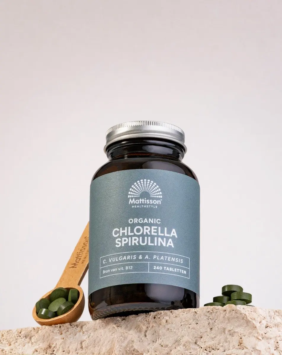 Mattisson Biologische Spirulina Chlorella Tabletten 500mg - 240 Stuks