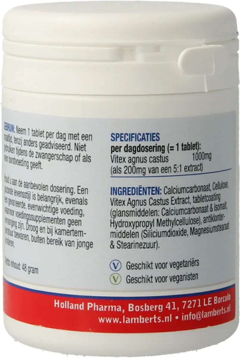 Lamberts Vitex Agnus Castus 60 Tabletten
