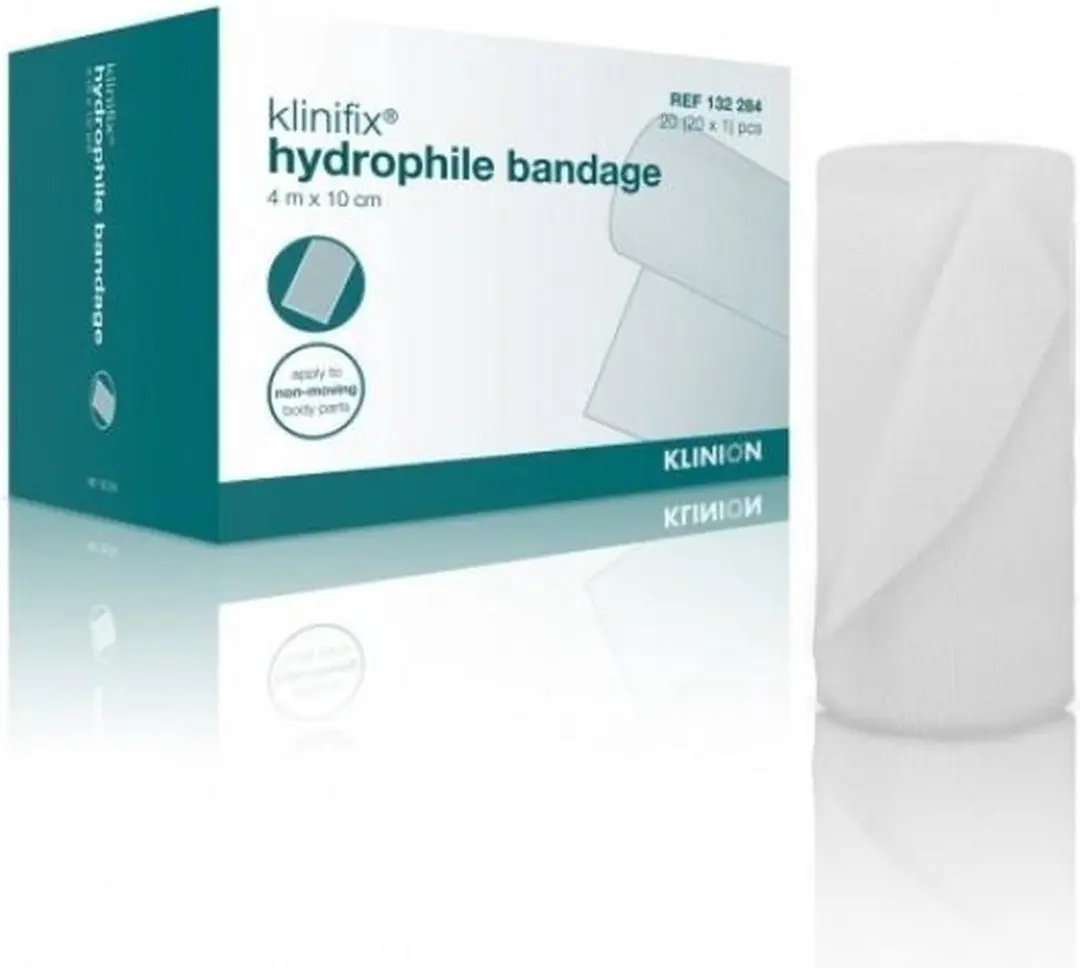 Klinion Hydrofiel Fixatiewindsel 4m x 10cm
