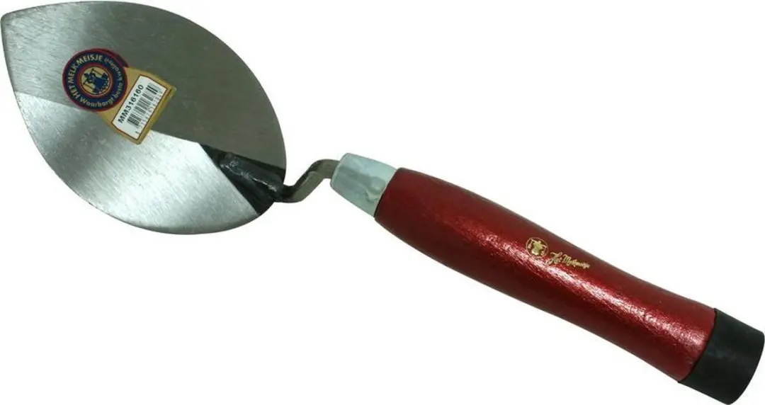 Melkmeisje Tegeltroffel Spits 160mm - Rood/Zilver