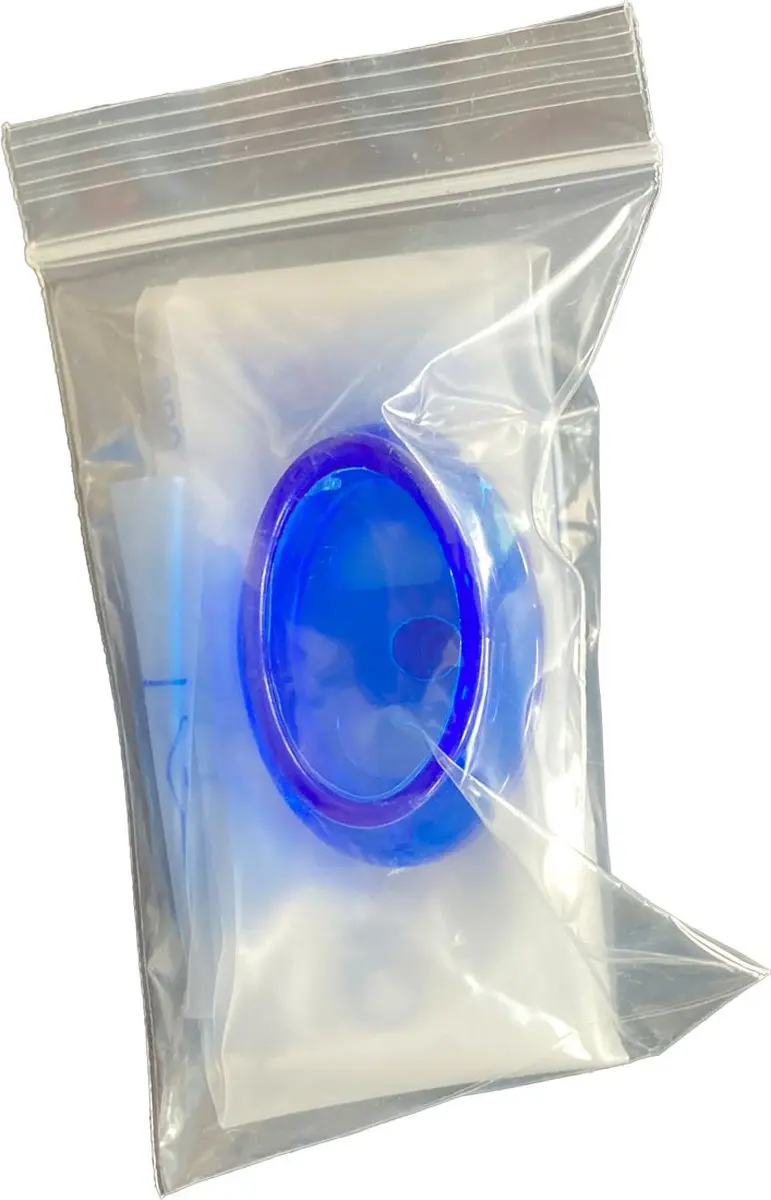 Kiss of Life Reanimatie Mondmasker - Blauw/Wit