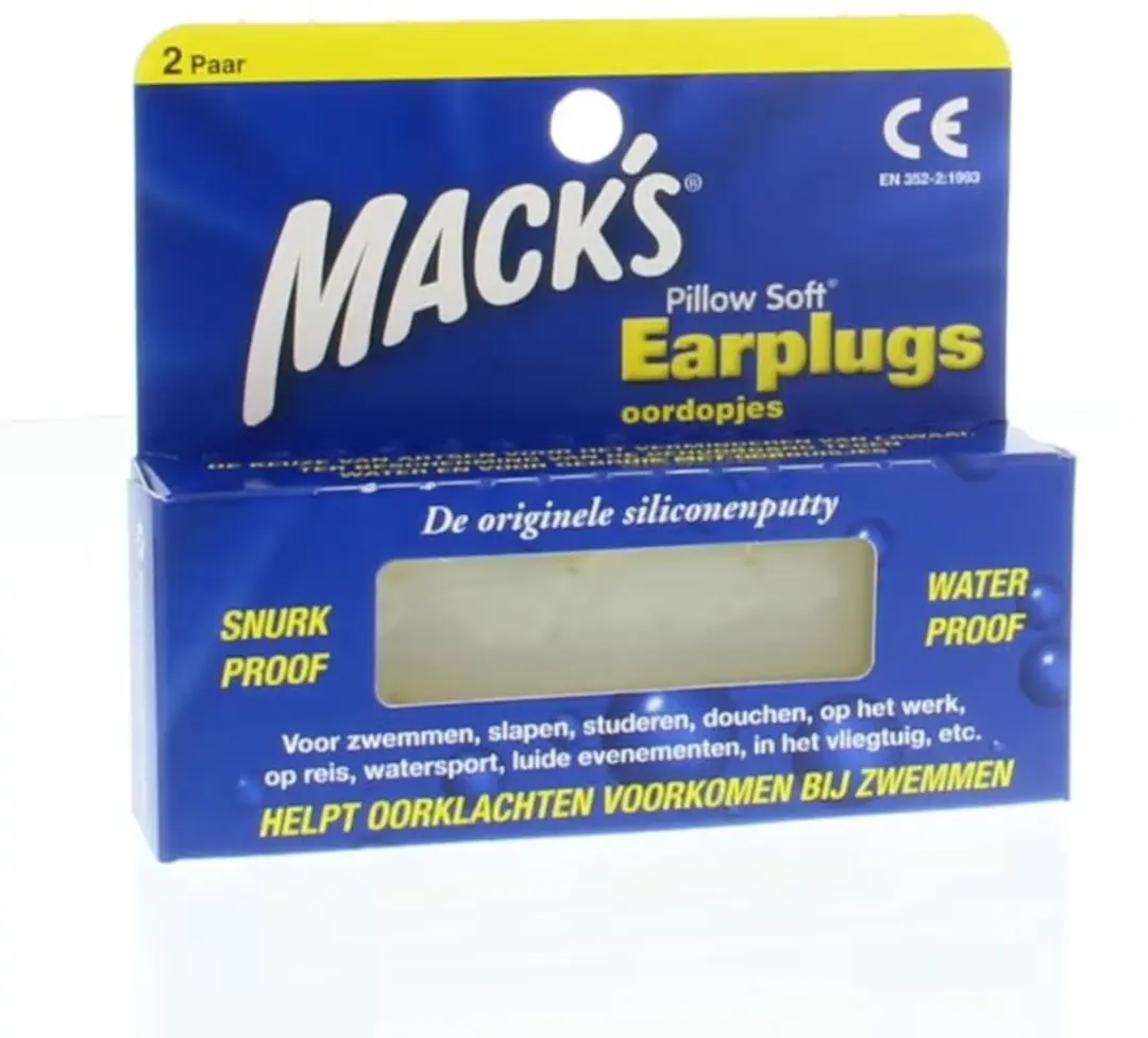 Macks Pillow Soft Silicone Oordoppen - 4 Stuks