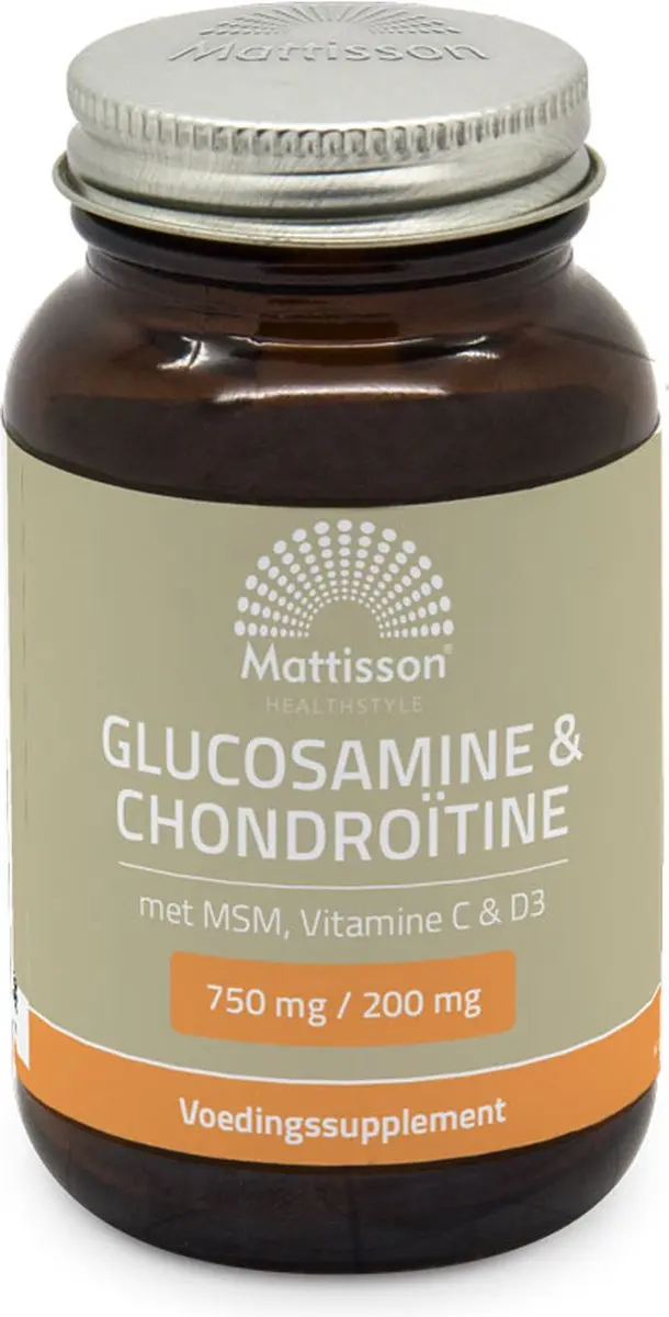 Mattisson Glucosamine Chondroïtine met MSM 60 Tabletten