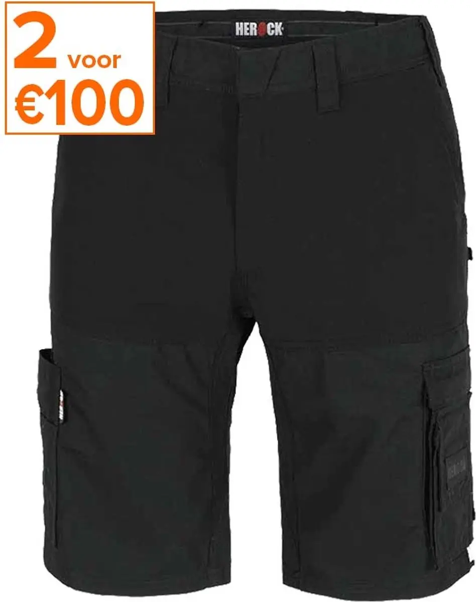 Herock Hespar Korte Werkbroek 54 - Zwart