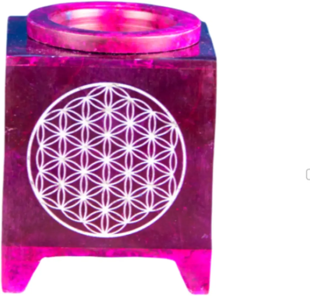Green Tree Aromaverdamper Speksteen Levensbloem Roze