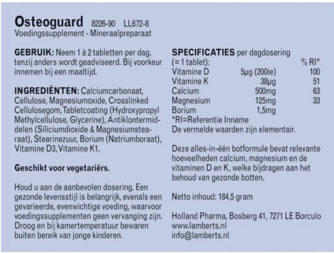 Lamberts Osteoguard 90 Tabletten