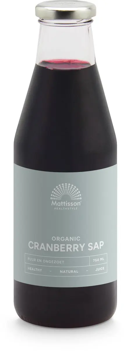 Mattisson Biologische Cranberrysap 750ml - Ongezoet