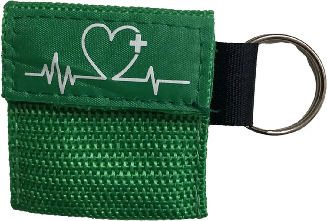 Kiss of Life Reanimatiemasker Sleutelhanger - 4 Stuks - Groen & Roze