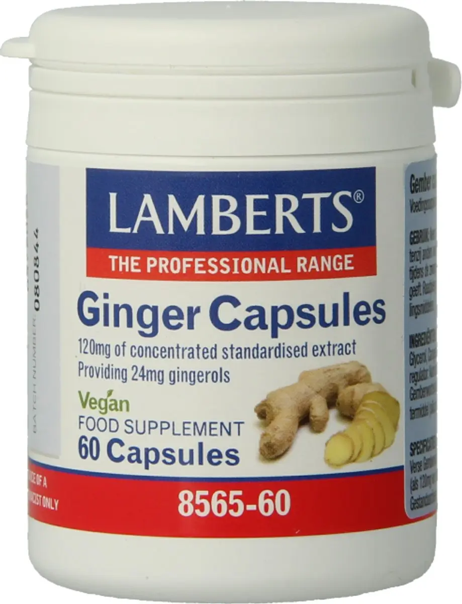 Lamberts Ginger Capsules 60 Stuks