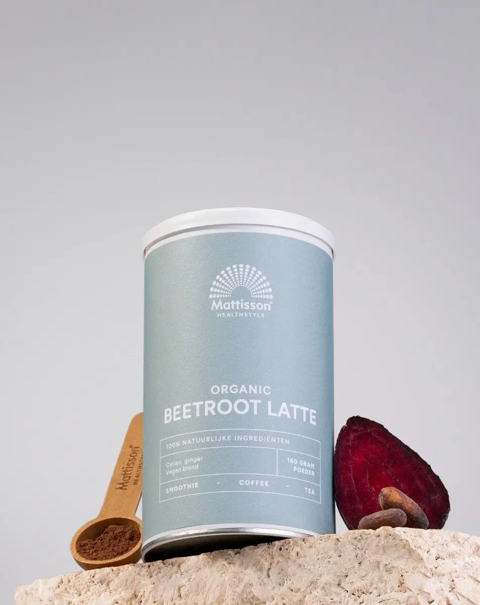 Mattisson Biologische Beetroot Latte Gember Cacao 160g