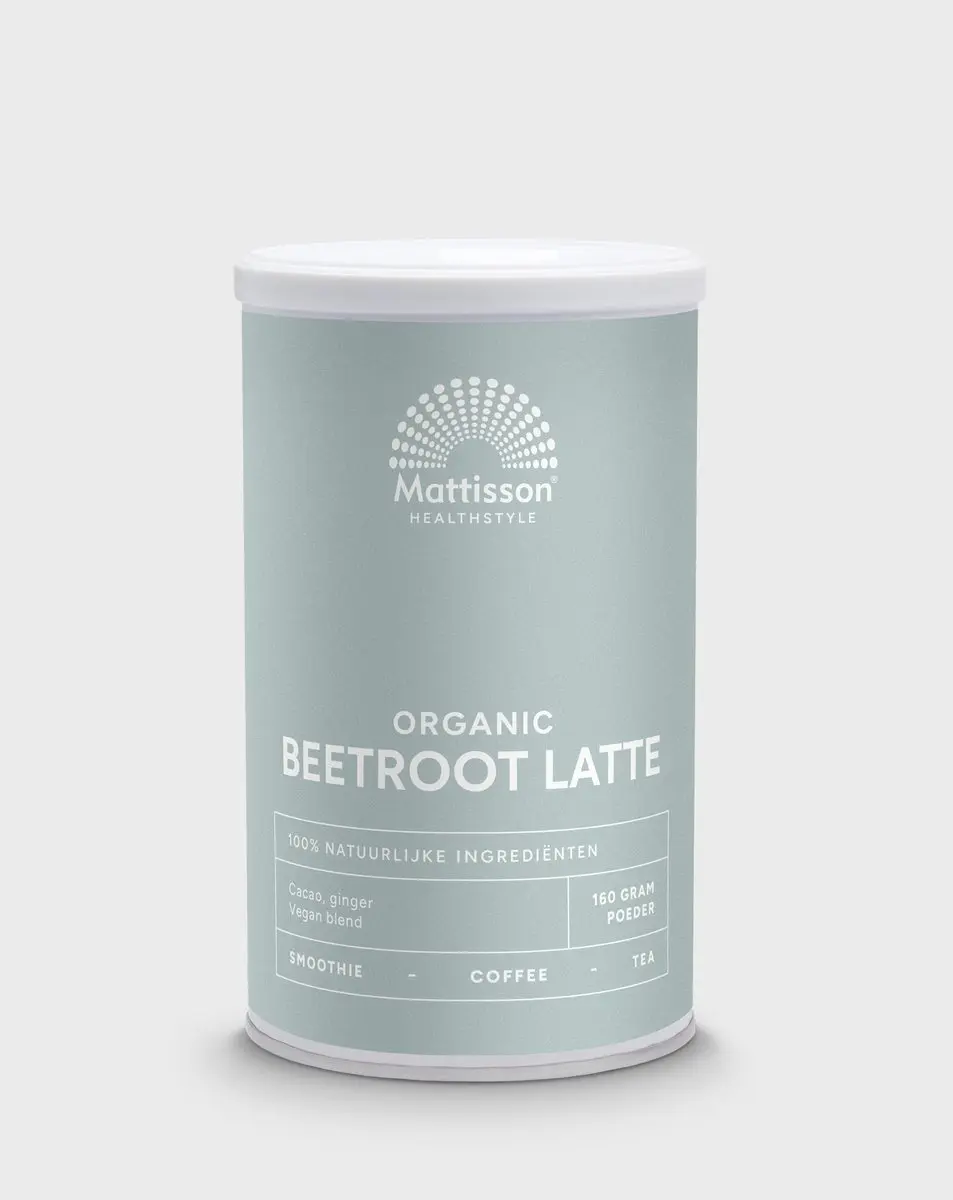 Mattisson Biologische Beetroot Latte Gember Cacao 160g