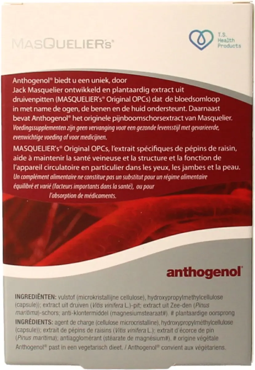 Masqueliers Anthogenol Capsules - 60 Stuks
