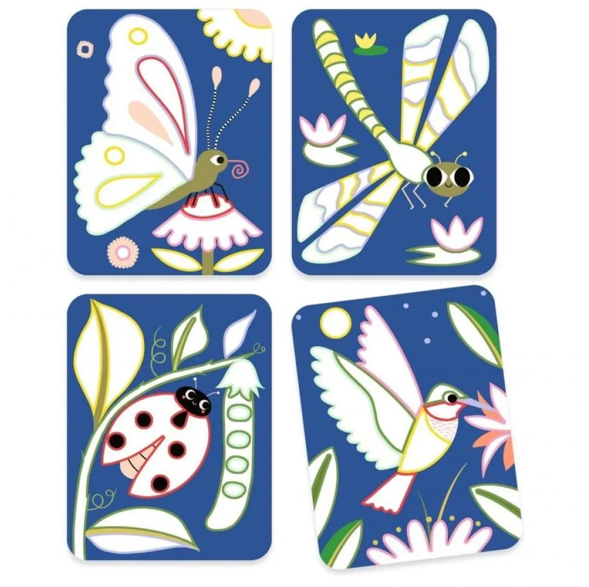 Djeco Les Petites Bêtes Schilderpalet Knutselset - Multicolor - afbeelding 3 van 5