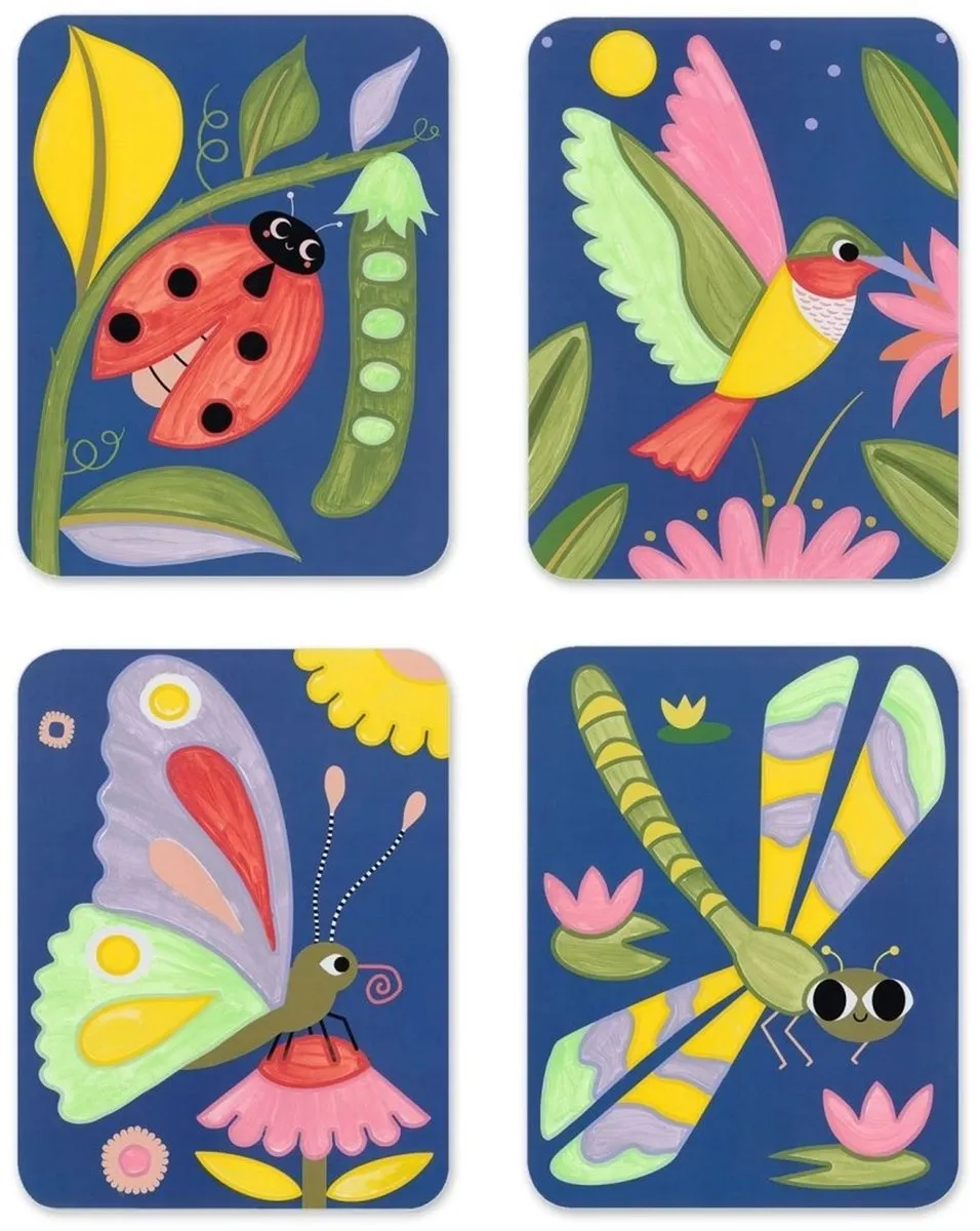 Djeco Les Petites Bêtes Schilderpalet Knutselset - Multicolor - afbeelding 5 van 5