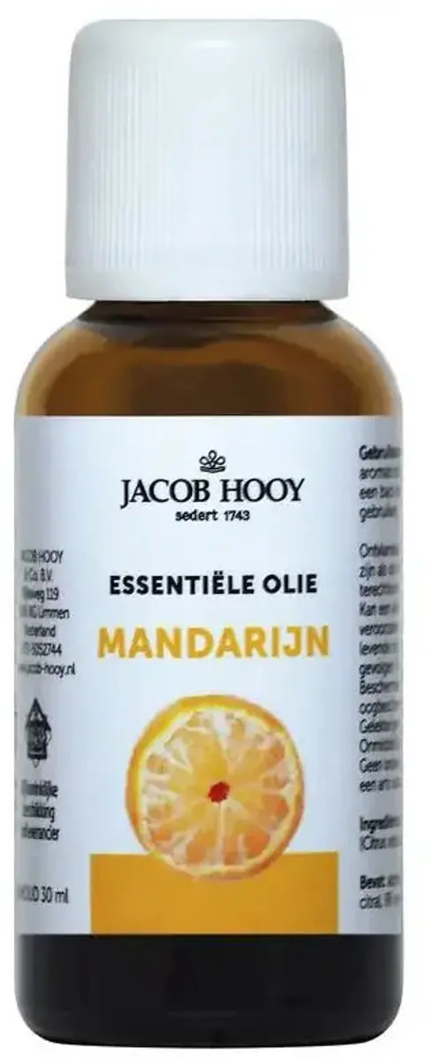 Jacob Hooy Mandarijn Etherische Olie 30ml