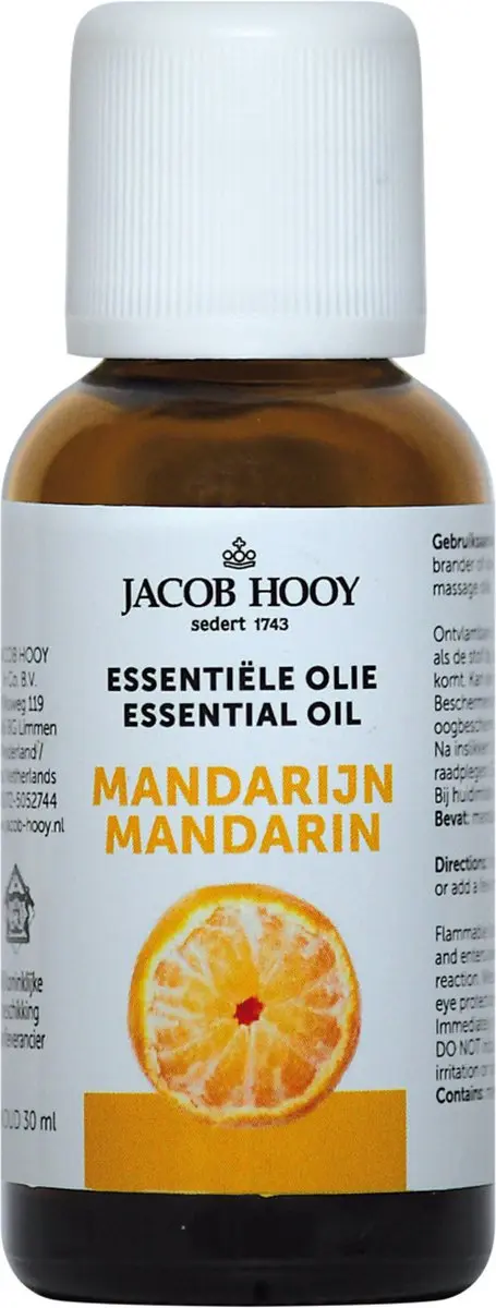 Jacob Hooy Mandarijn Etherische Olie 30ml