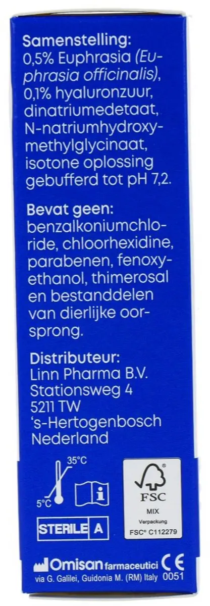 Linn Oogdruppels 5-in-1 Euphrasia & Hyaluron 10ml - 3 Stuks