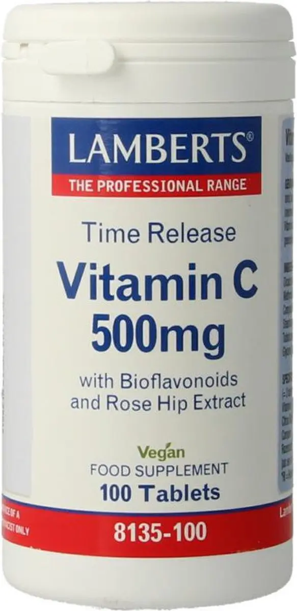 Lamberts Vitamine C 500 Tr & Bioflavonoïden 100mg - 100 Stuks