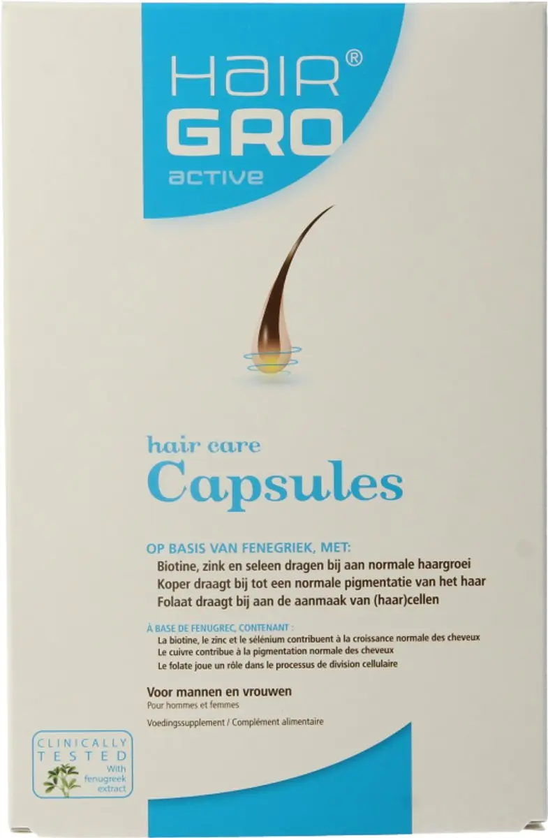 Hairgro Voedingssupplement Capsules 60 Stuks