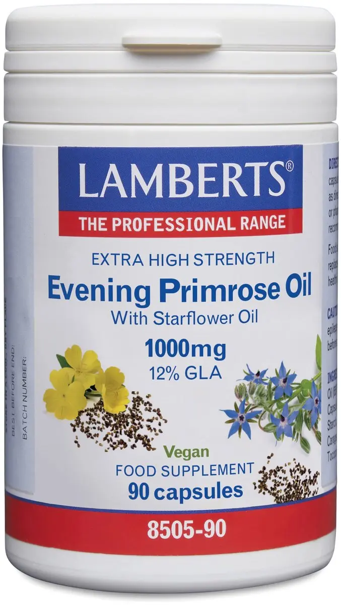 Lamberts Teunisbloem & Borageolie 1000mg