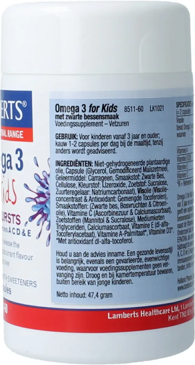 Lamberts Omega 3 Kids 60 Capsules