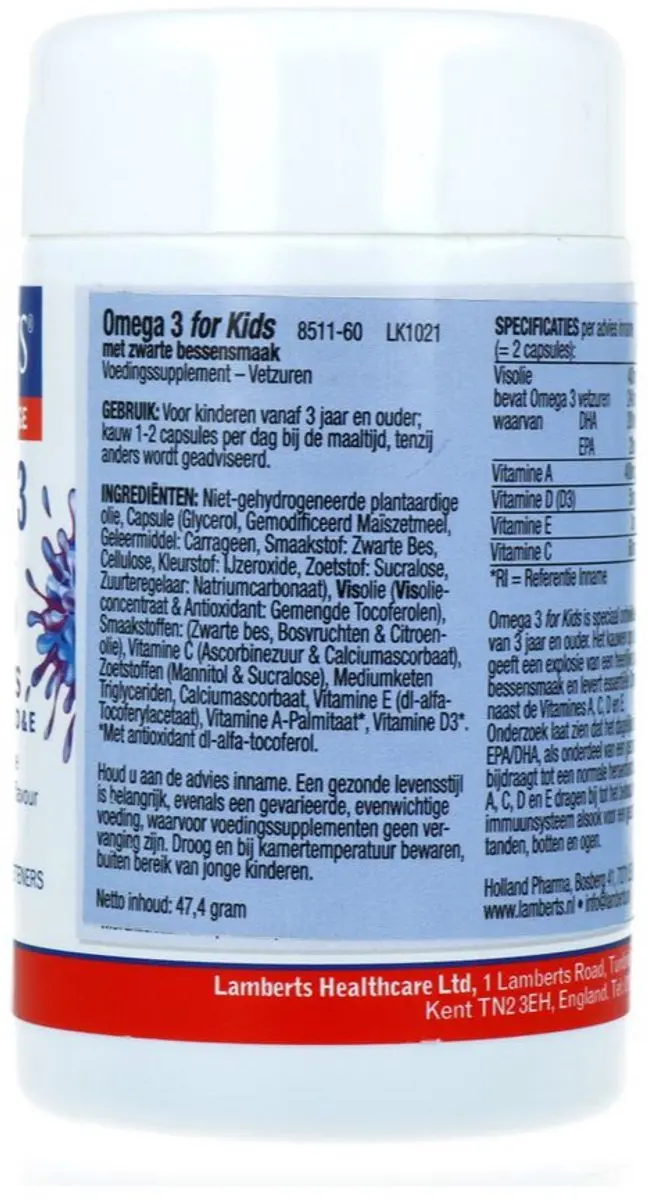 Lamberts Omega 3 Kids 60 Capsules