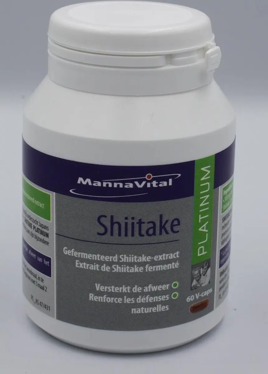 Mannavital Shiitake Platinum 60 Capsules