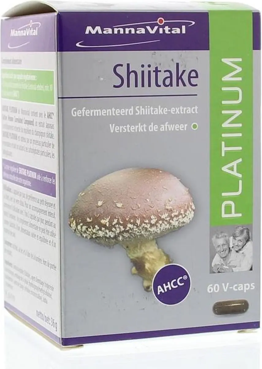 Mannavital Shiitake Platinum 60 Capsules