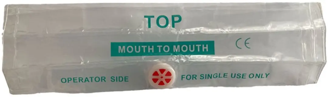 Kiss of Life CPR Mask Sleutelhanger - Rood/Zwart
