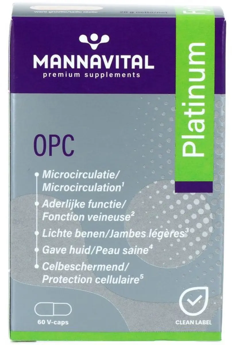 Mannavital Opc Platinum Capsules 60 stuks