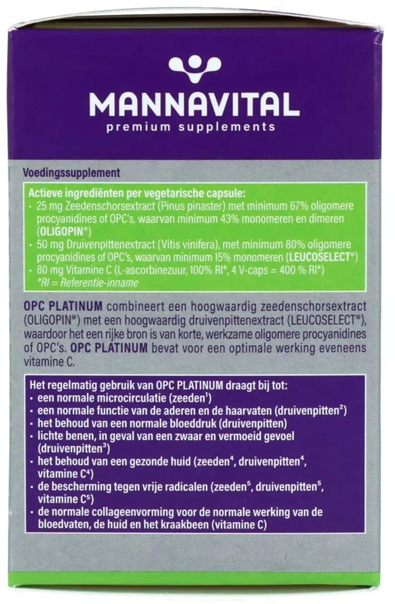 Mannavital Opc Platinum Capsules 60 stuks