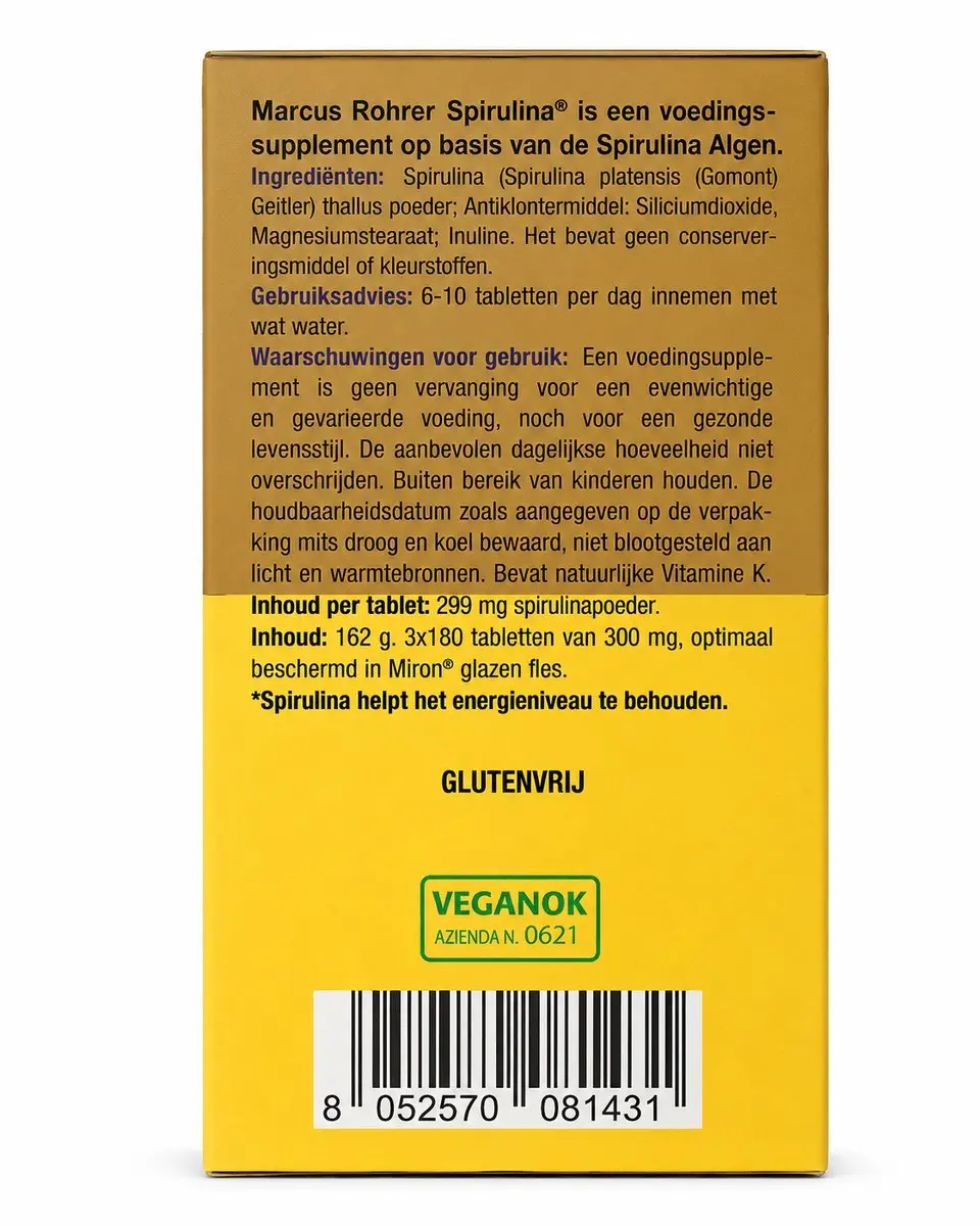 Marcus Rohrer Spirulina 540 Tabletten