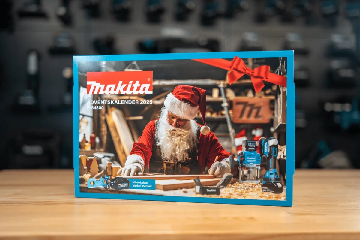 MAKITA Adventskalender - met exclusieve artikelen - met mini accuboormachine sleutelhanger - Limited Edition -kerstkado voor Makita fans P-84800