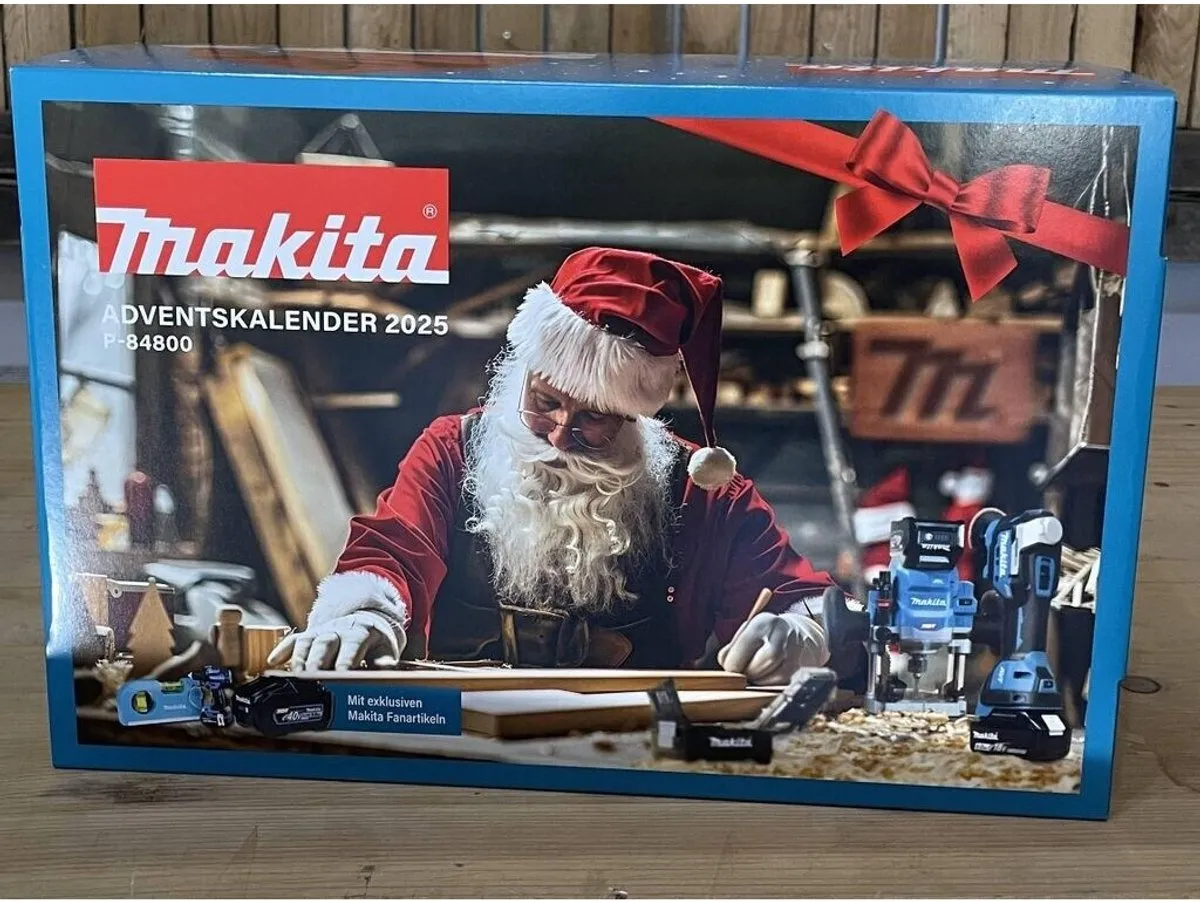 MAKITA Adventskalender - met exclusieve artikelen - met mini accuboormachine sleutelhanger - Limited Edition -kerstkado voor Makita fans P-84800