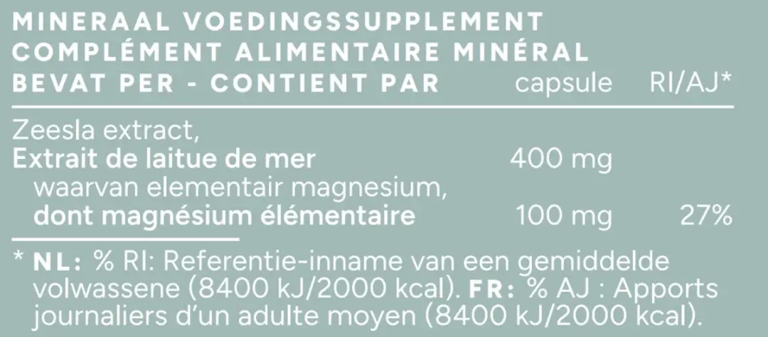 Mattisson Biologische Magnesium 100mg - 60 Capsules