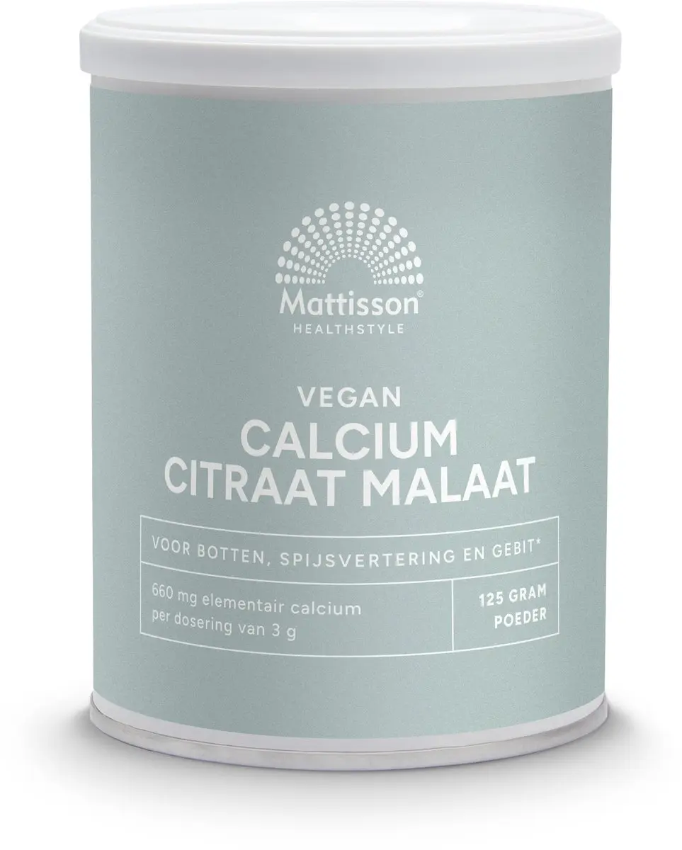 Mattisson Calcium Citraat Malaat Poeder 125g