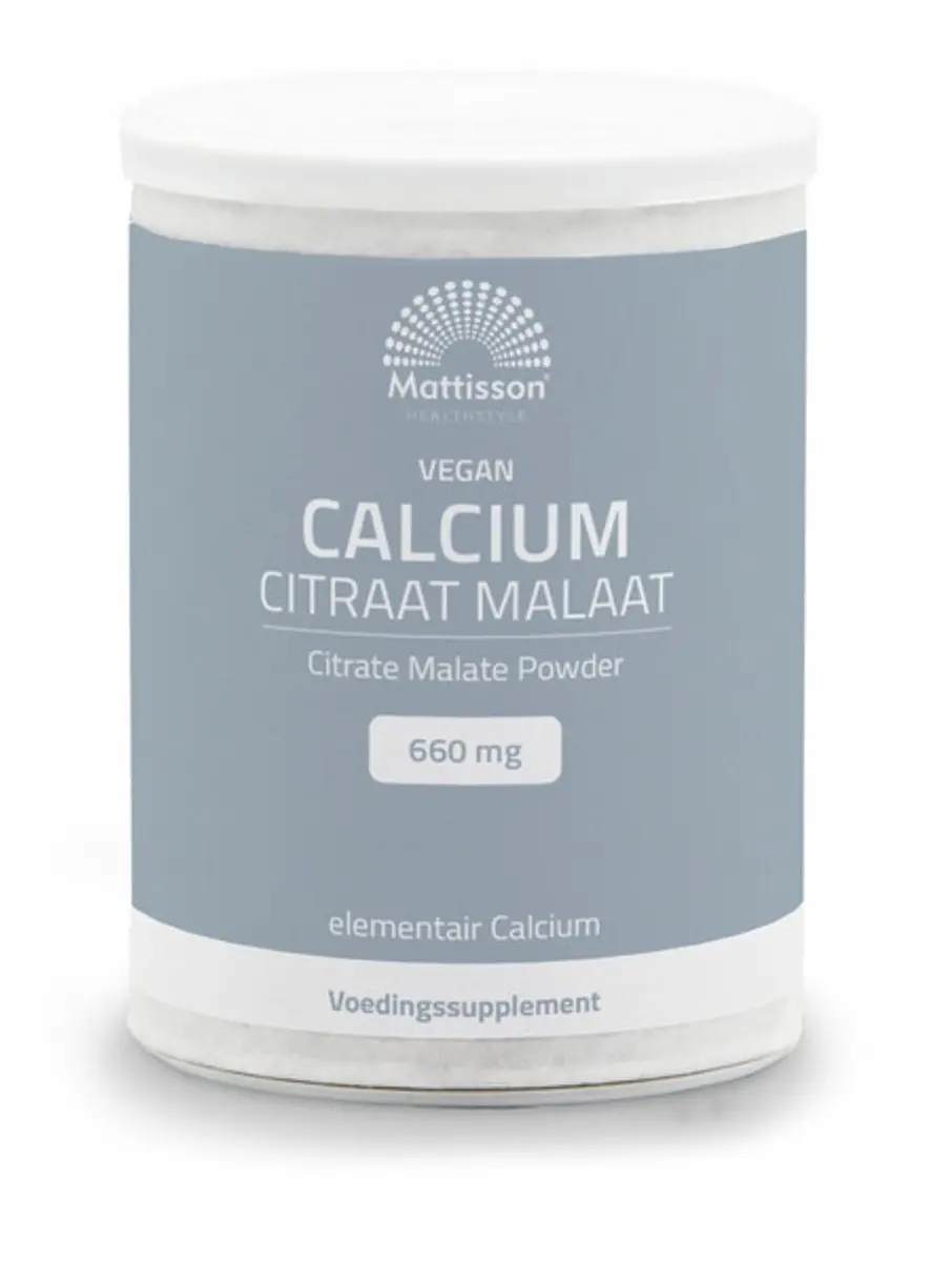 Mattisson Calcium Citraat Malaat Poeder 125g