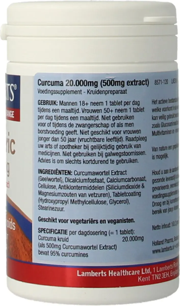 Lamberts Kurkuma 120 Tabletten