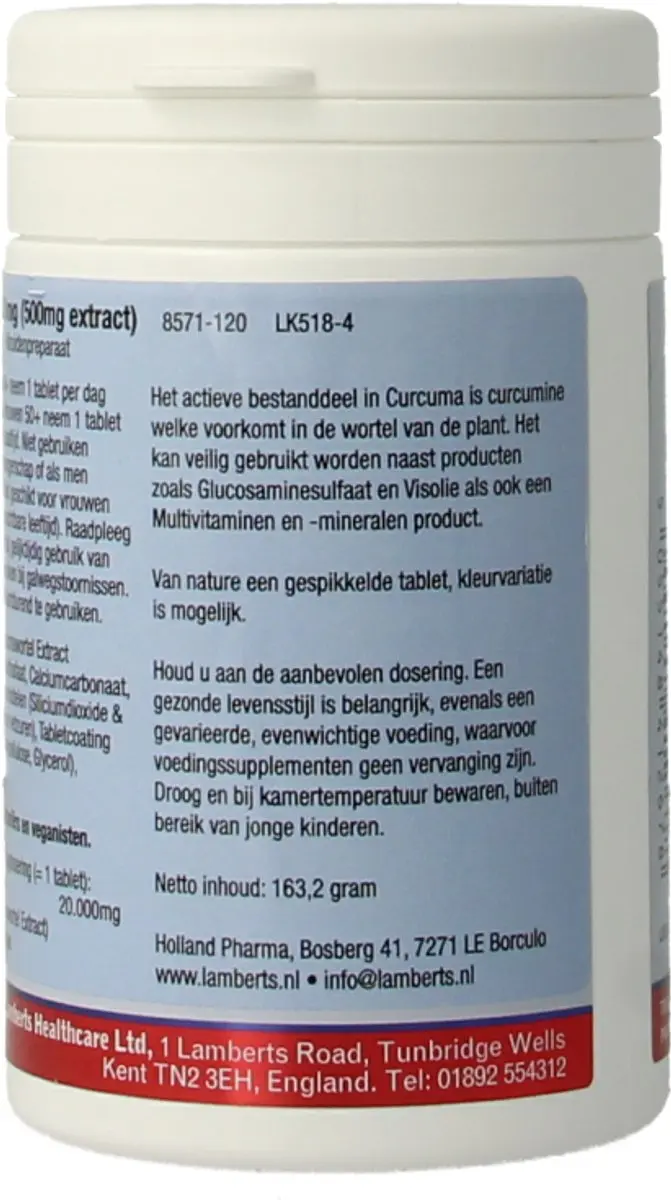 Lamberts Kurkuma 120 Tabletten