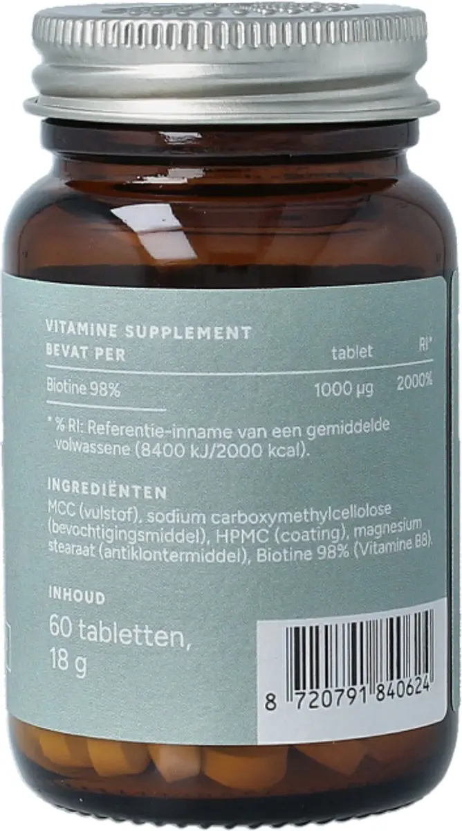 Mattisson Biotine 1000mcg Vitamine B8 - 60 Tabletten