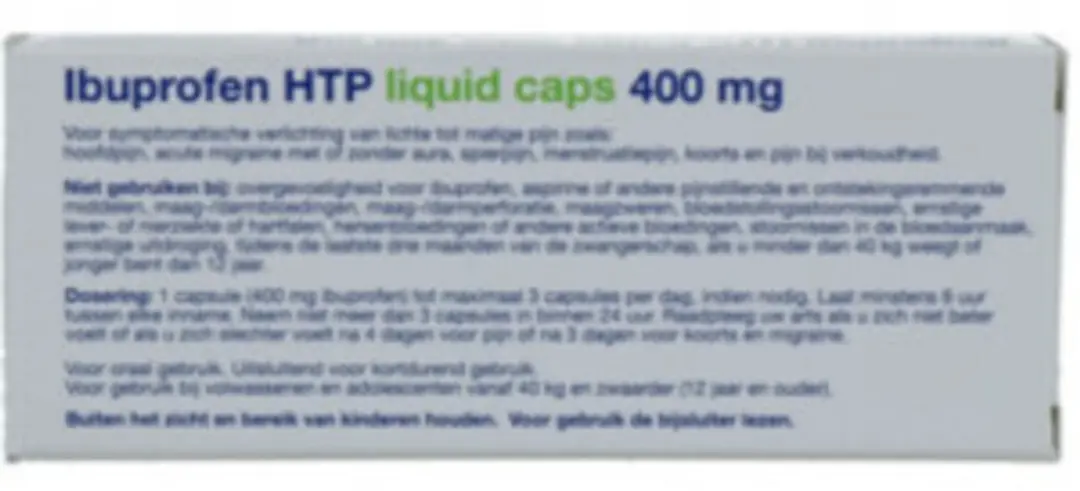 Healthypharm Ibuprofen 400mg Capsules - 20 Stuks